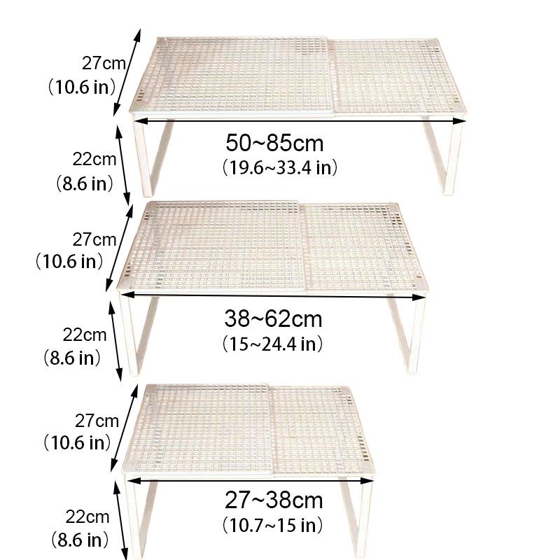 1pc Wardrobe Scalable Layered Partition Board Stackable Large-capacity Shelf Shoe Cabinet Sorting Board Wardrobe Organizer