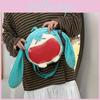 Hatsune Itabag Miku Red Big Mouth Soft Plush Backpack Shoulder Bag Headphone