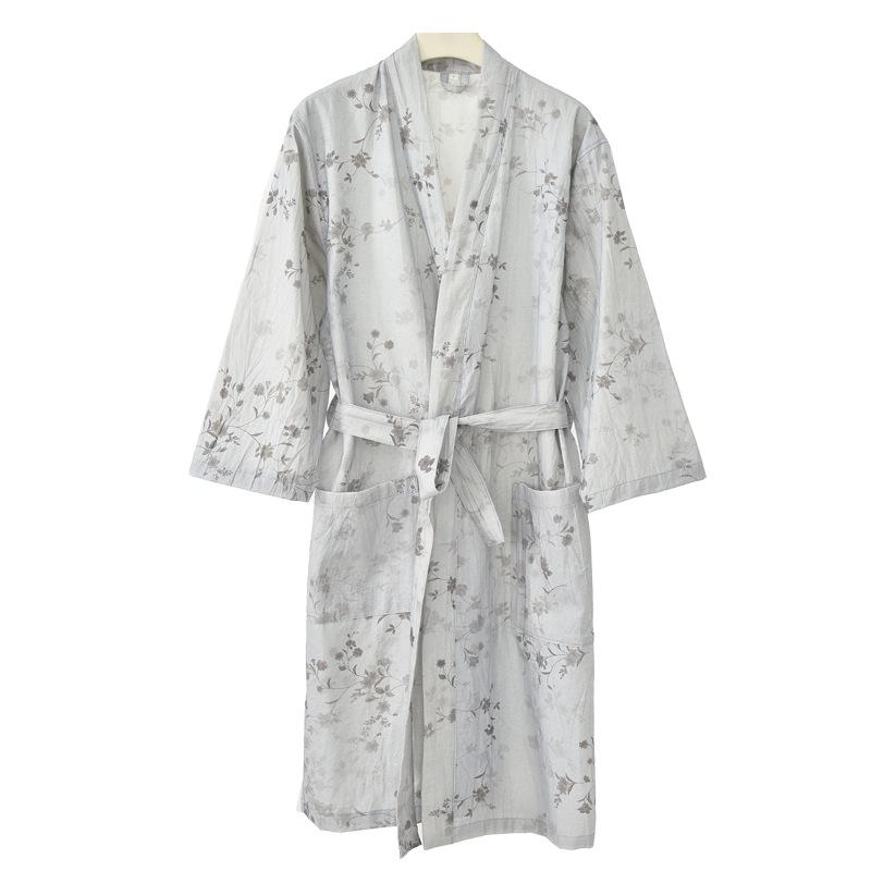 

26 Styles Women s Cotton Linen Printed Bathrobe Yukata - Chinese Retro Hanfu Summer Homewear Pajamas Extra Large