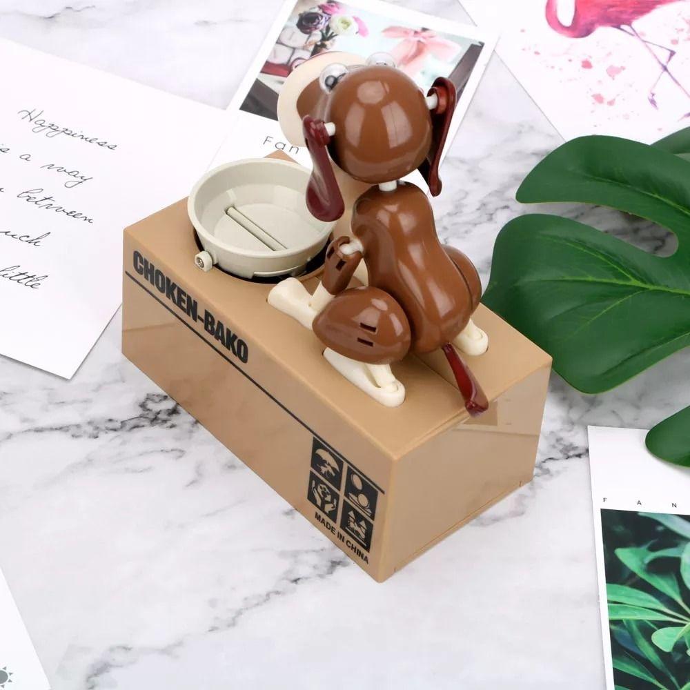 Automated Electronic Piggy Bank Plastic Dog Saving Banks Fashion Dog Money Box  Kids Gift