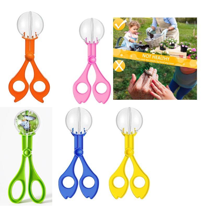 Color Bubble Large Bead Clip 5Pcs Outdoor Adventure Insect Catching Tool - Scissors Clip Bug Catching Clip