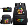 Boys Backpack Rhythm Box Treasure Children's School Bag Anime Satchel Pencil Bag Oxford Cloth Elementary School Student D