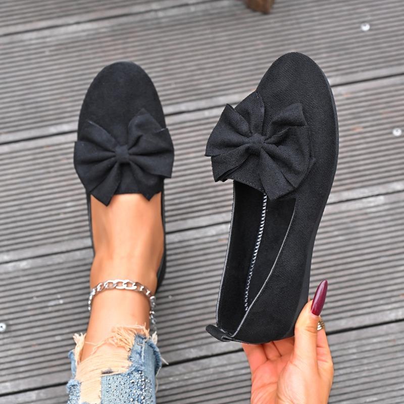 Women Bow Flats Shoes Summer Style Fashionable Comfortable Versatile Women Loafers Casual Simple Wear-resistant Sneakers Women