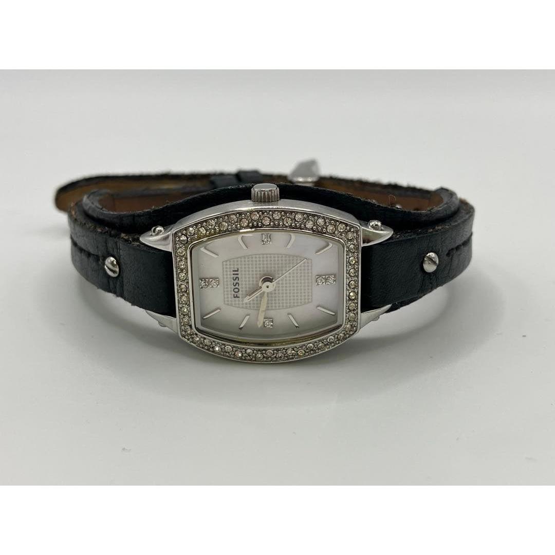 Used FOSSIL Ladies Watch Quartz Black Leather