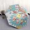 1pc Christmas Tree Hello Kitty and Friends Pattern Beautiful Looking Automatic Folding Umbrella, 3 Folding, 8 Pole Frame Design, Durable and Suitable