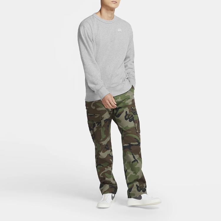 Nike SB Skateboard Crew Neck Sweatshirt Men Tops Dark-Grey CK5124-063