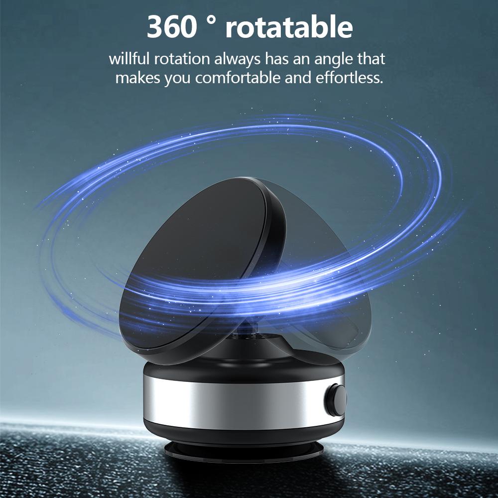 New Vehicle Vacuum Magnetic Car Mount Stand for Cell Phone 360° Rotation Strong Suction Cup for 15 16 Hands-Free Holder
