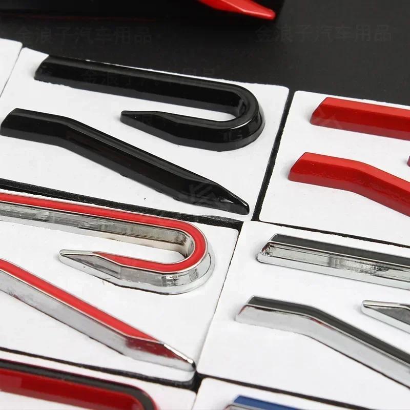 New R Emblem Car Metal Body Tail Trunk Sticker Accessories For Volkswagen VW GTI Rline Polo Golf MK8 Touareg Passat Magotan CC zd0