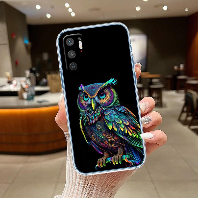 NH14 Cartoon Art Owl Phone Case for LG K22 K30 K40 K40S K41 K42 K50 K50S K51 K51S K52 K61 K62 K71 K92 Q60 Q61 V40 V50 V60