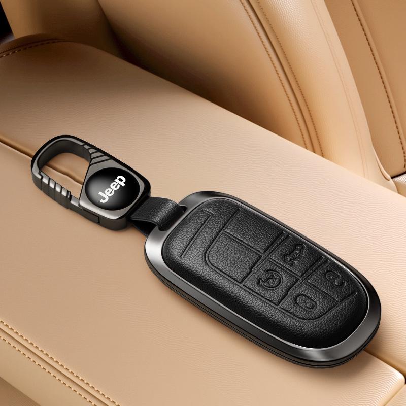 Jeep Key Cover Compatible with Compass, Cherokee, Commander, Grand Cherokee Key Shell