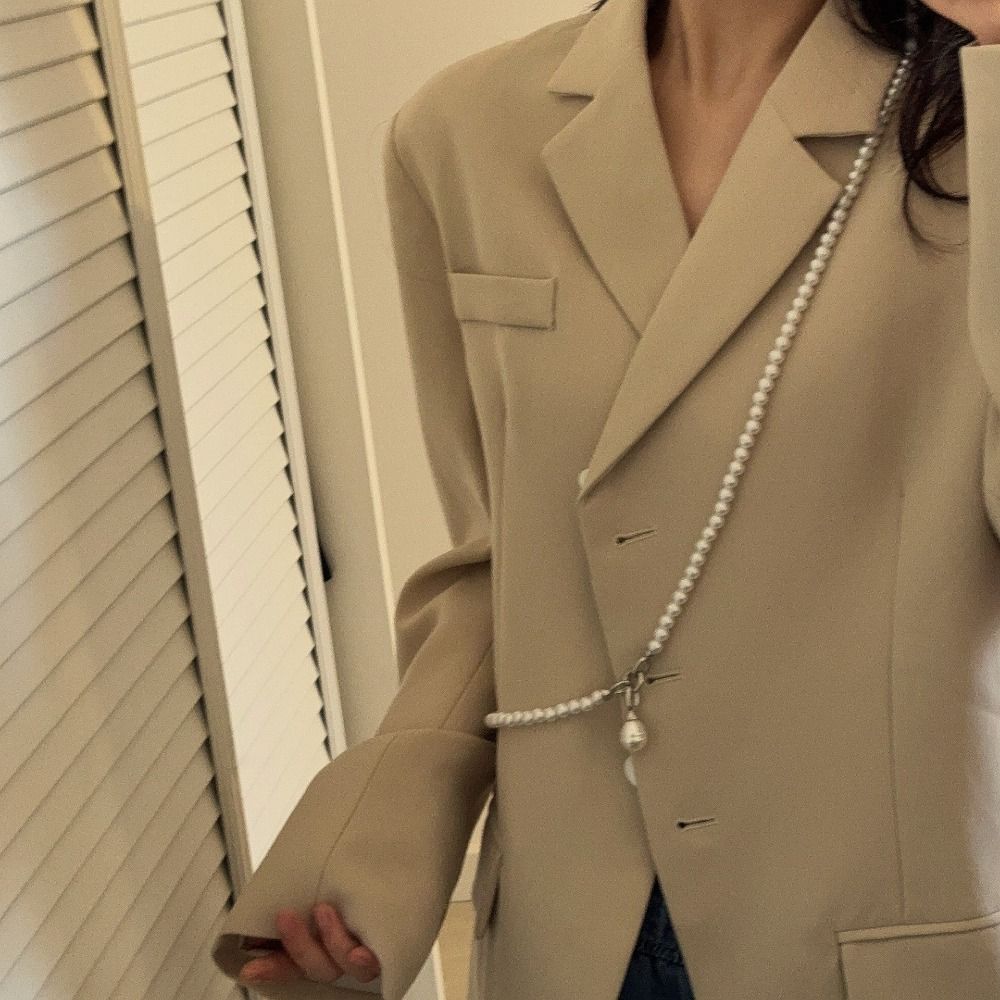 Multilayer Pearl Choker Elegant Pearl Pendant Accessory Sweet Pearl Beaded Necklace  Women