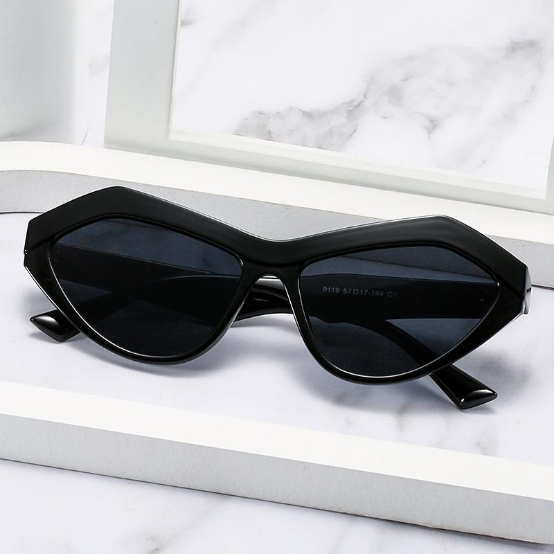 Sunglasses, Trendy Cat Eye Sunglasses For Women, Triangular Sunglasses 9119