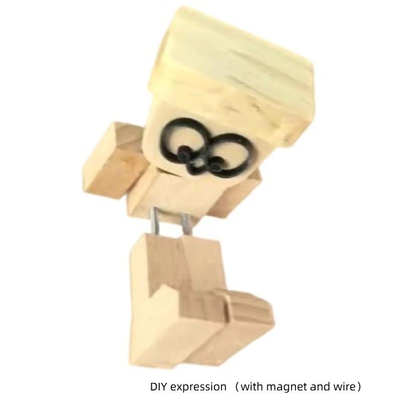 Kinetic Shaking Legs Wooden Figure: Wobbly Desktop & Car Dashboard Doll with Moving Legs - Fun Decorative Accessory
