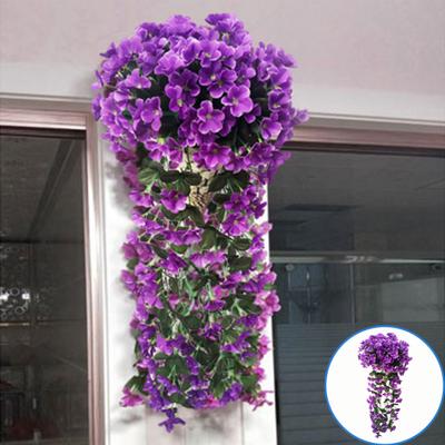 Künstliche Glyzinien-Blumenrebe, buschig, violett, rot, wiederverwendbar, für drinnen und draußen, Hochzeit, Party, Wohnzimmer, Wandbehang, Girlande, Zuhause, Sexkleidung für Erwachsene
