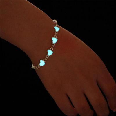 Brillan en la oscuridad Cadena Tobillera Tobillo Pulsera Descalzo Sandalias Beach Jewelry hghg