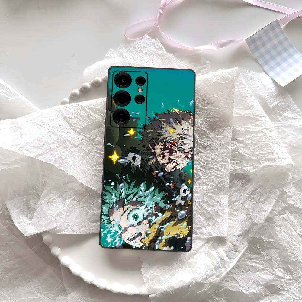 

Моя геройская академия Кацуки Бакуго Чехол для телефона My Hero для Samsung S 24 Fe 25 Ultra Plus 20 Lite 21 30 22 23 24 22 Ultra 5G Fundas Samsung S20 lite 5G