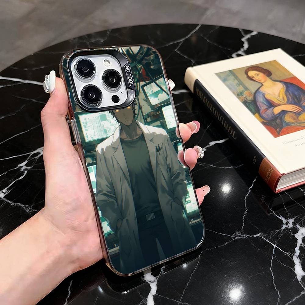

Стейнс Гейт Ринтаро Окабе Чехол для телефона для iPhone 17,16,15,14,13,12,11 Plus,Pro Max,XS,Цветной Посеребренный Внутренний Чехол iPhone16promax