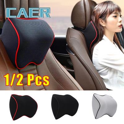 Car Headrest Neck Pillow Auto Car Seat Pillow Memory Foam Breathable Head Support Neck Rest Protector Automobiles