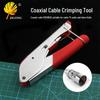 Coaxial Cable F-Connector Crimping Pliers for TV Installation