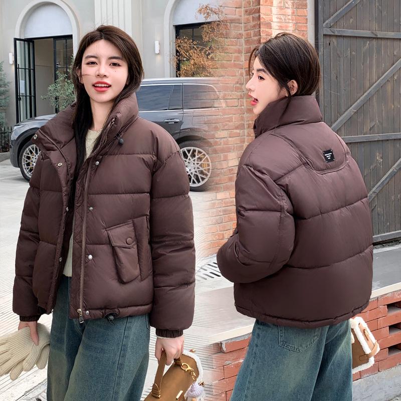 2025 new winter Korean version short slimming down cotton temperament plus-size cotton jacket women's cotton jacket