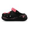 Sabot Crushing EVA Old Money Linie LQ Graffiti Pandantiv Drăguț Puf Cutie Cadou Pantofi cu Găuri Unisex Negru