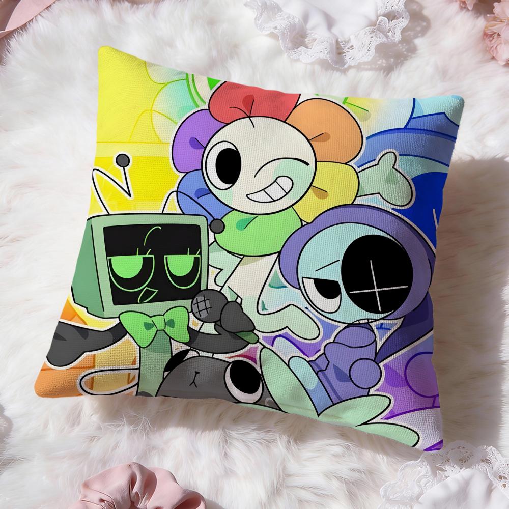 game cute d-Dandys World Cushion Cover Premium Comfort Reversible Pillow Cove -Two in One Design for Any Room & Car Interior