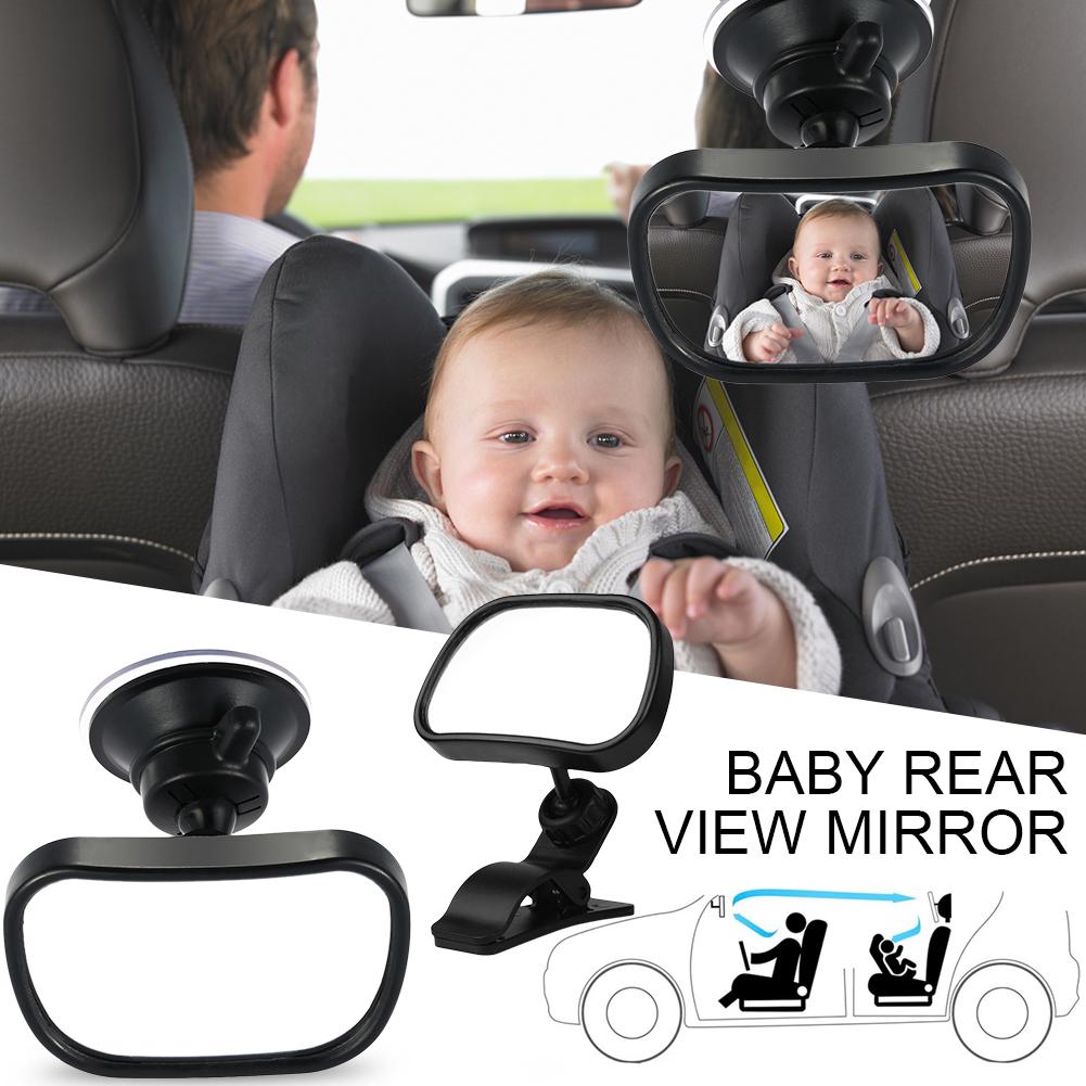 back seat mirror with light