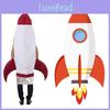 Fato Macacão Foguete para Adultos Halloween Cosplay Roupa Espacial