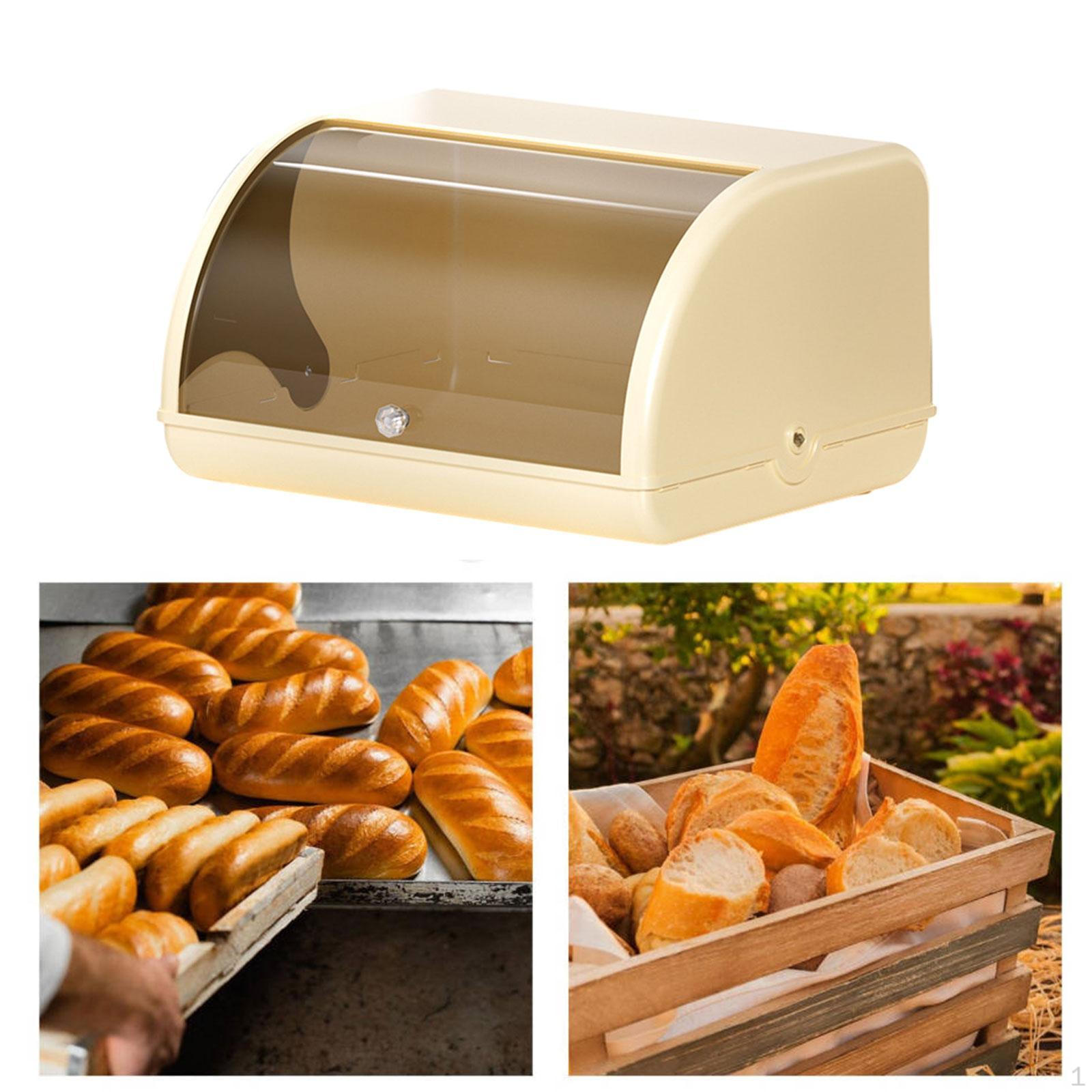 

Держатель для хлебницы Keeper Roll Top Большая вместительная коробка для хранения хлебобулочных изделий Clear gray lid