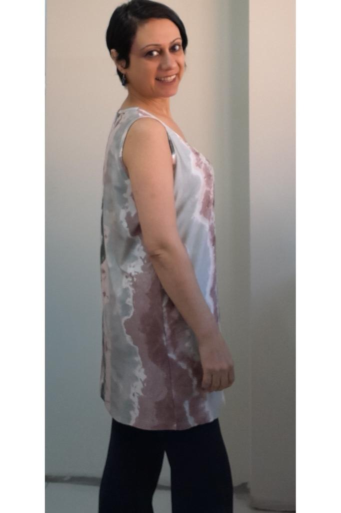 Damen Stil Übergröße T-Shirt Bunt Dicke Träger Gekämmte Baumwolle Viskose T-Shirt