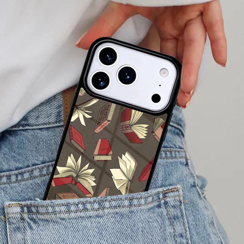 

Read Books illustration Phone Case for iPhone 17ProMax 12 13 14 15 16e 17 Pro Max Plus Air Cover iPhone 14 Pro Max