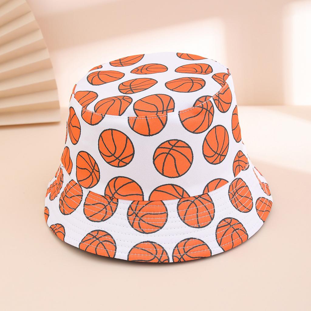 Trendy Fashion Reversible Fisherman Hat Full Print Sports Flat Top Sunshade Bucket Cap Suitable for Outdoor Travel