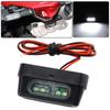 Universal 12V 4LED Motorcycle License Plate Light Rear License Plate Light With Emark Rear Tail Lamp Motorcycle Indicators Light