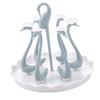 Swan Cup Holder with Rotating Drip Tray Plastic Rotatable Drinking Cup Drainer Stand Rack for Home