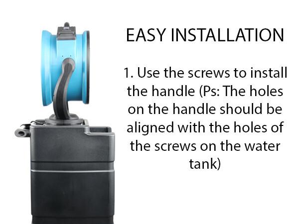 XPOWER FM-88WK Durable Water Pump & Tank Air Circulator Long-Lasting Mist Fan Multi-purpose Oscillating Misting Fan with Built-In Water Pump