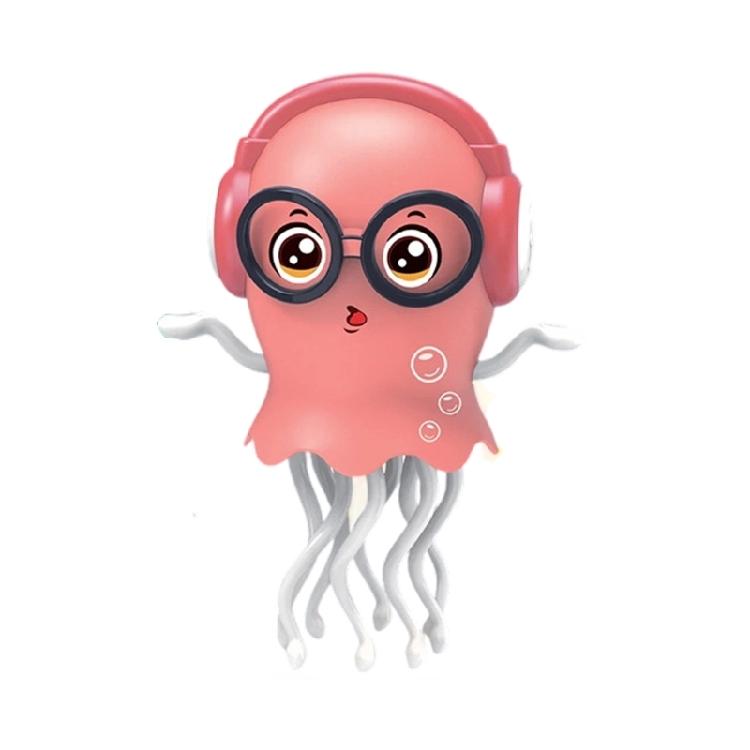 

Obstacle Avoidance Dancing Jellyfish Toy with LED Light Auditory Developmental Sensory Entertainment Electric Toy розовый