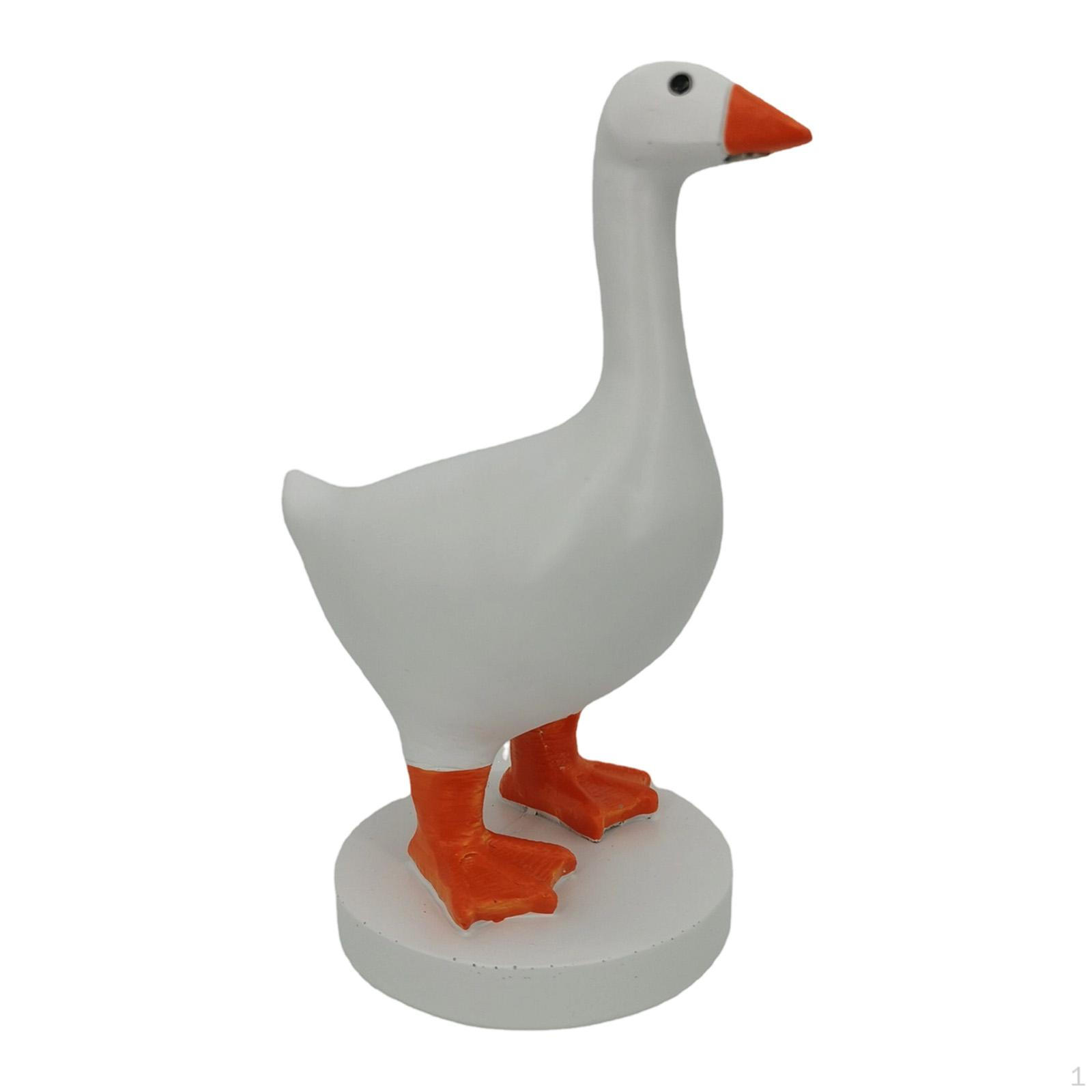 Duck Key Holder Statue Hanger Resin Animal Hanging Rack Cute Figurine Ornament Stable Flat