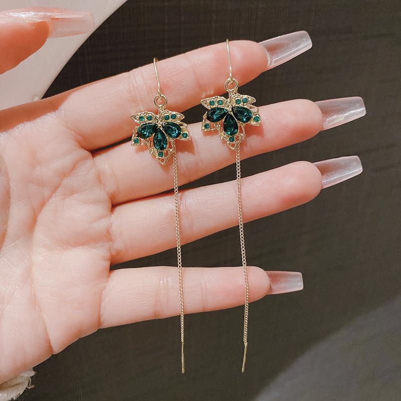 Simple Temperament Light Luxury Anti-lost Earrings Women's Fashion High Sense Tassel Versatile Super Fairy Personalized Earrings