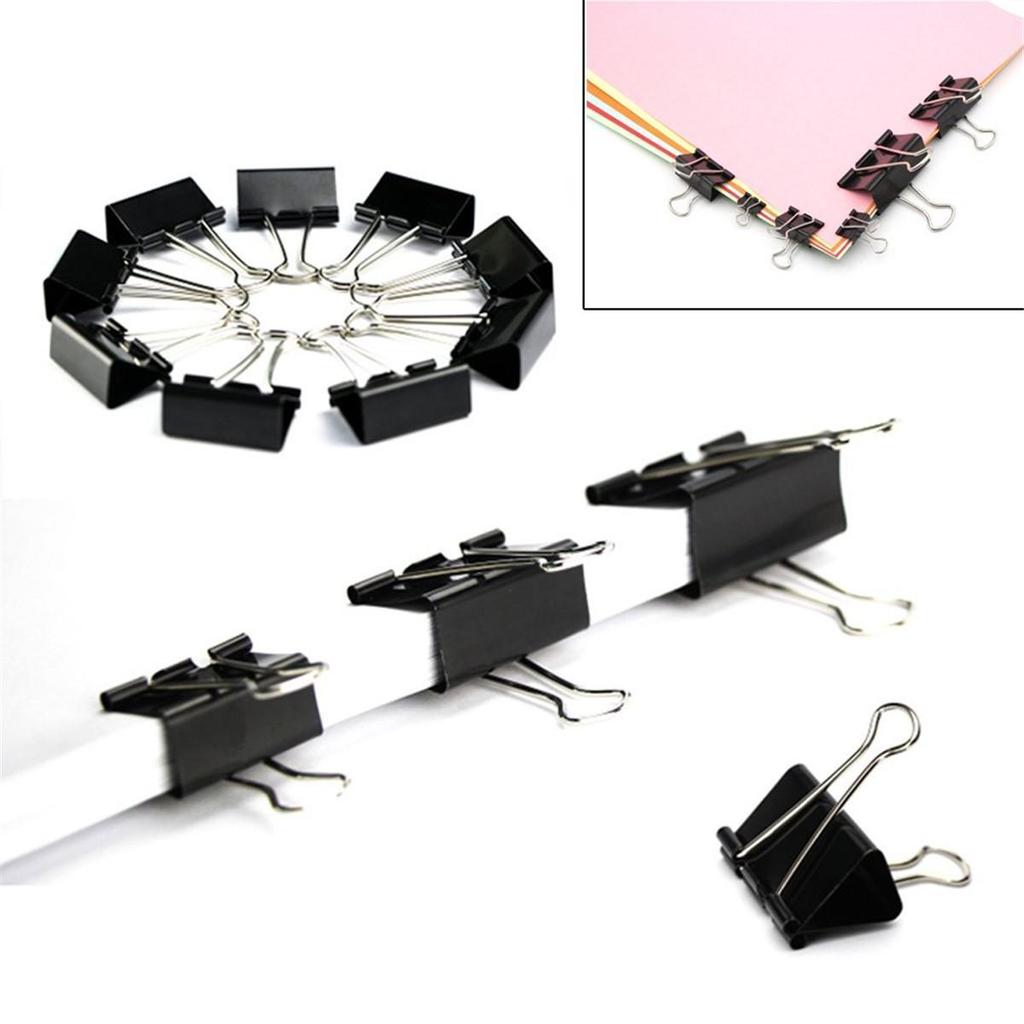 Black 51MM Swallowtail Clip for Documents and Drawing Board Binding