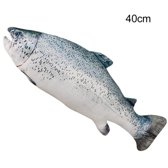 

Плюшевая подушка милой формы, моющаяся, имитация чучела рыбы, игрушка, детский подарок 40cm