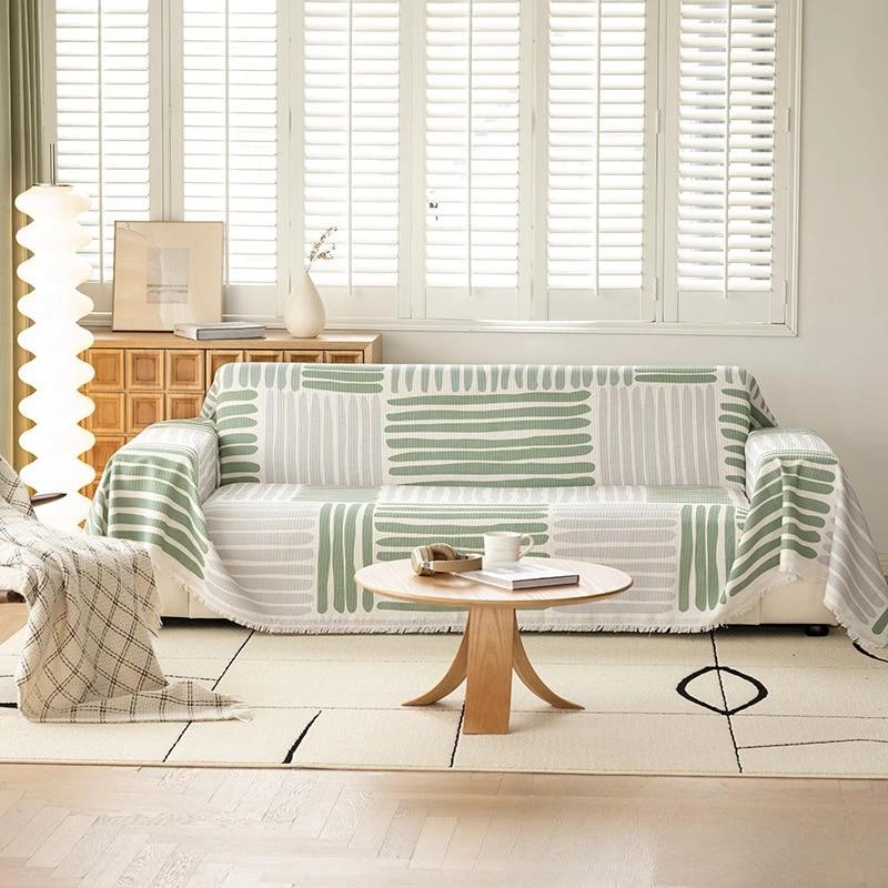 One Piece Sofa Cover Cloth Towel Nordic Sofa Blanket Cover Towel All Inclusive All Season Universal