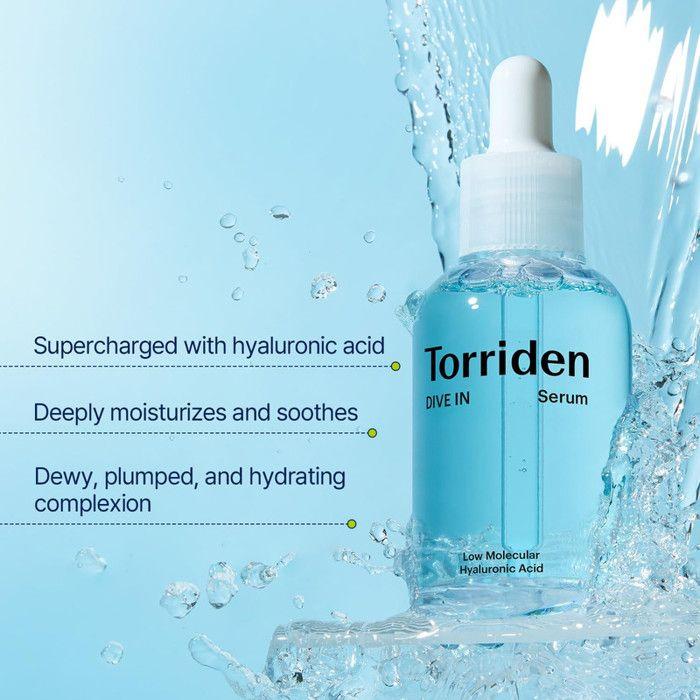 Sérum facial - Torriden - Dive-In - Acide hyaluronique - 50ml - Hydratation intense