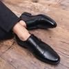 Men Monks Dress Loafers Shoes Wedding Driving Casual Brown Formal Business Leather Shoes Plus Size
