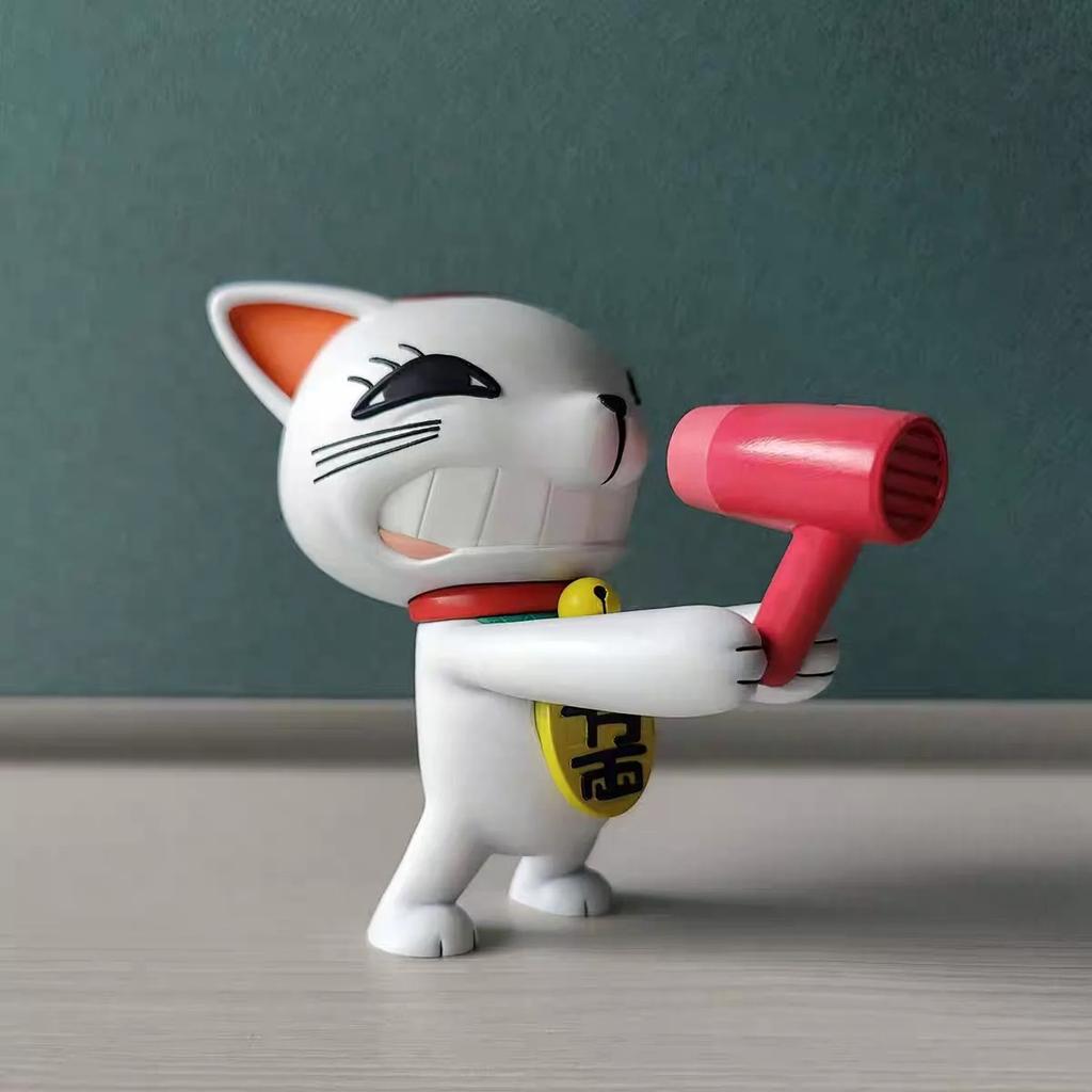 2pcs 9cm Dandadan Turbo Granny Figure Highway Granny Lucky Cat Ayase Momo Dan Da Dan Anime Action Figure Model Statue Toy Gifts