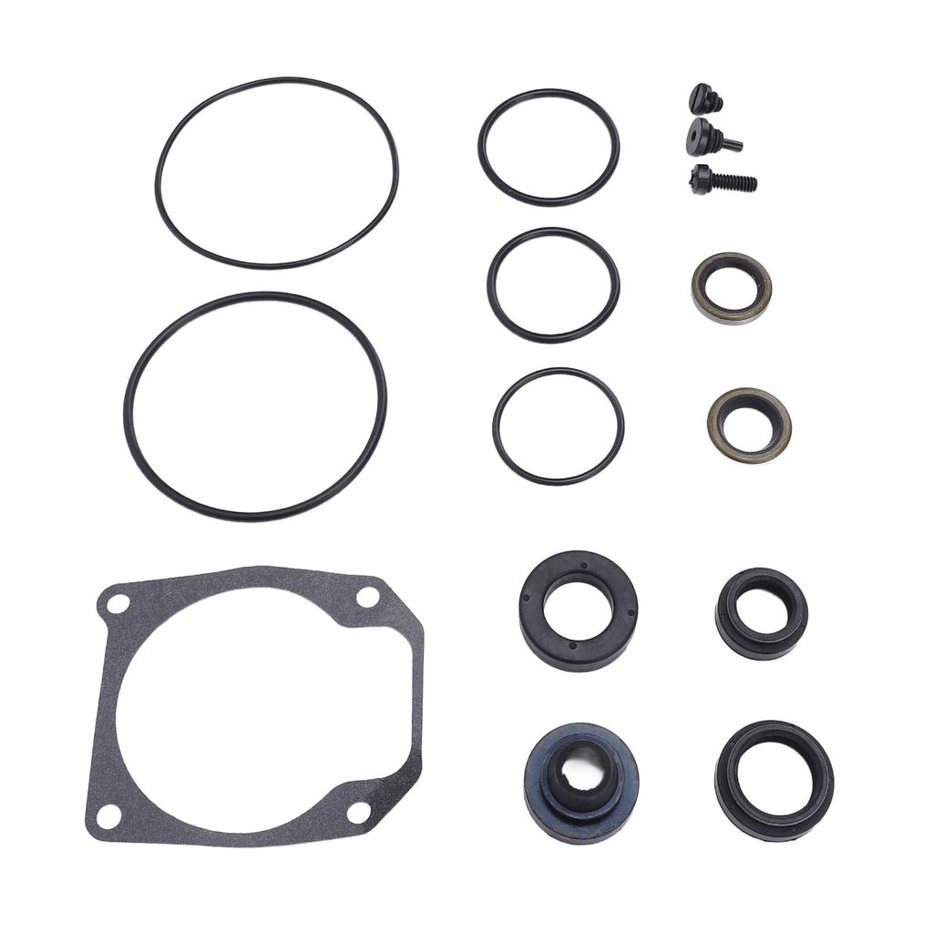 Lower Unit Gearcase Seal Kit Superior Sealing Metal Rubber High Performance 433550 for 25 40 48 50 Hp Outboard Motor