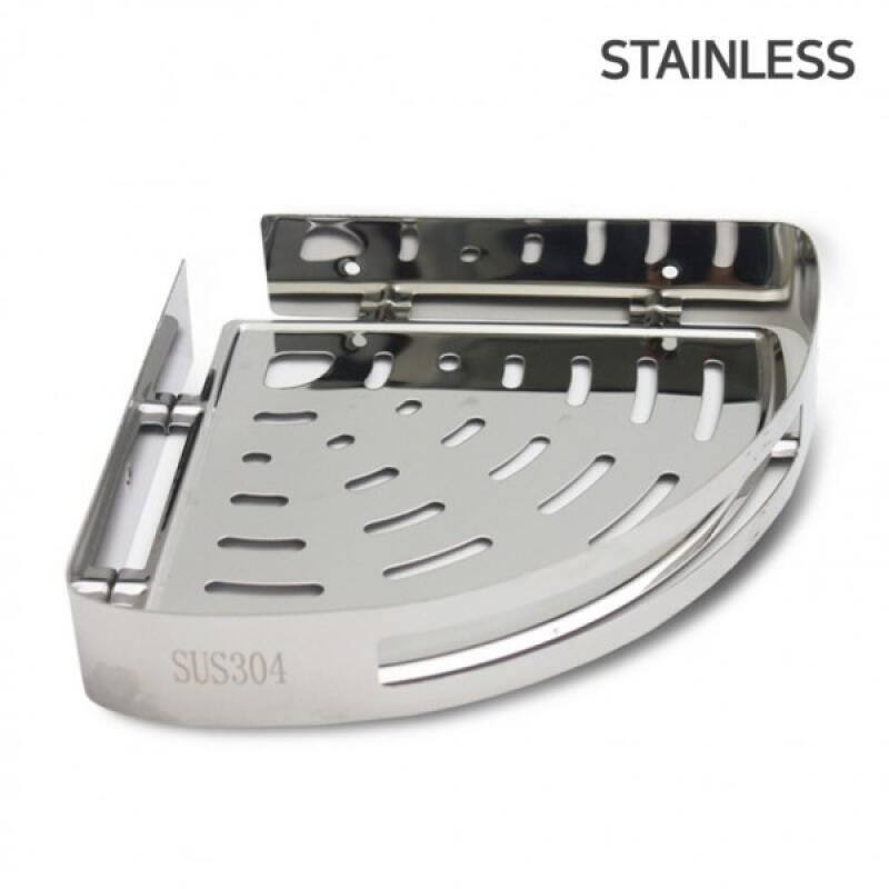 Stainless steel bathroom corner shelf