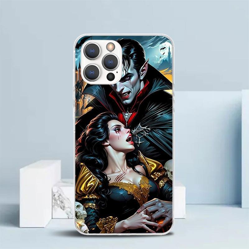

Gothic Vampire Scarlet Art Soft Cover for iPhone 16 17 Air 15 14 Pro Max 16E Phone Case 13 Mini 12 11 7 SE 8 Print Pattern Fit C iPhone 17 Air