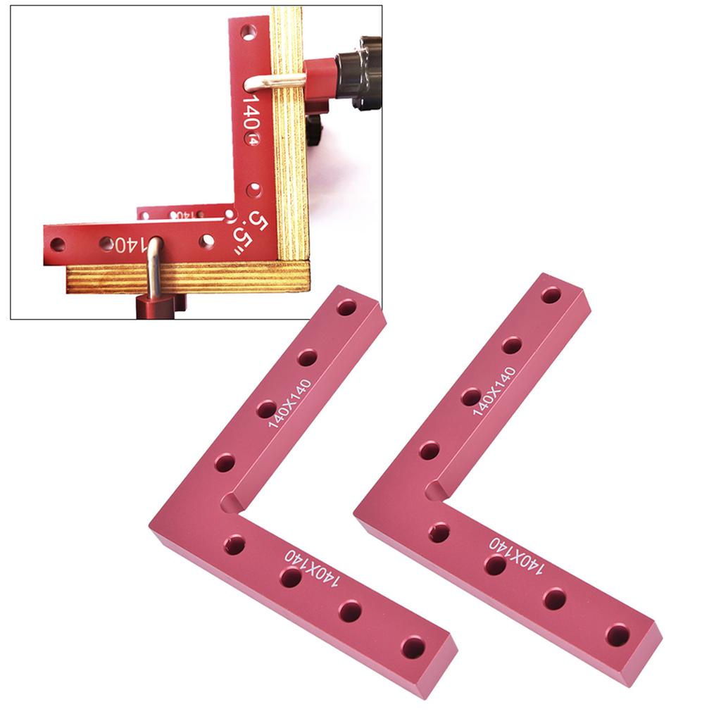 Woodworking Right Angle Fixing Clip L Shape 90 Degrees Ruler Carpenter s Tool(140x140mm)