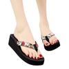 Women Ladies Fashion Summer Flowers Bohemian Slippers Beach Sandals Shoes