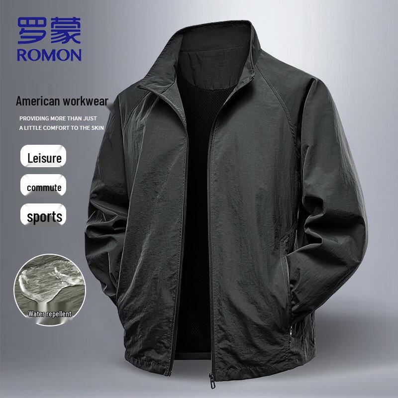 ROMON Men s Autumn Casual Stand-Collar Jacket M